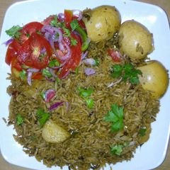 A picture of Pilau Mayai #localfoodcontest_mombasa.