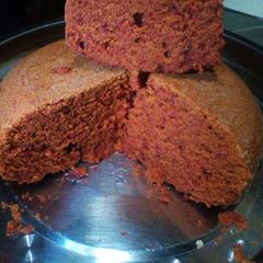 A picture of Steamed chocolate brown cake#4 weeks challenge.