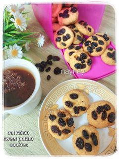 Foto resep Oat Raisin Sweet Potato Cookies