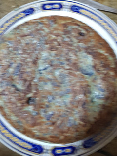 Una foto de Tortilla de patatas (patata morada)