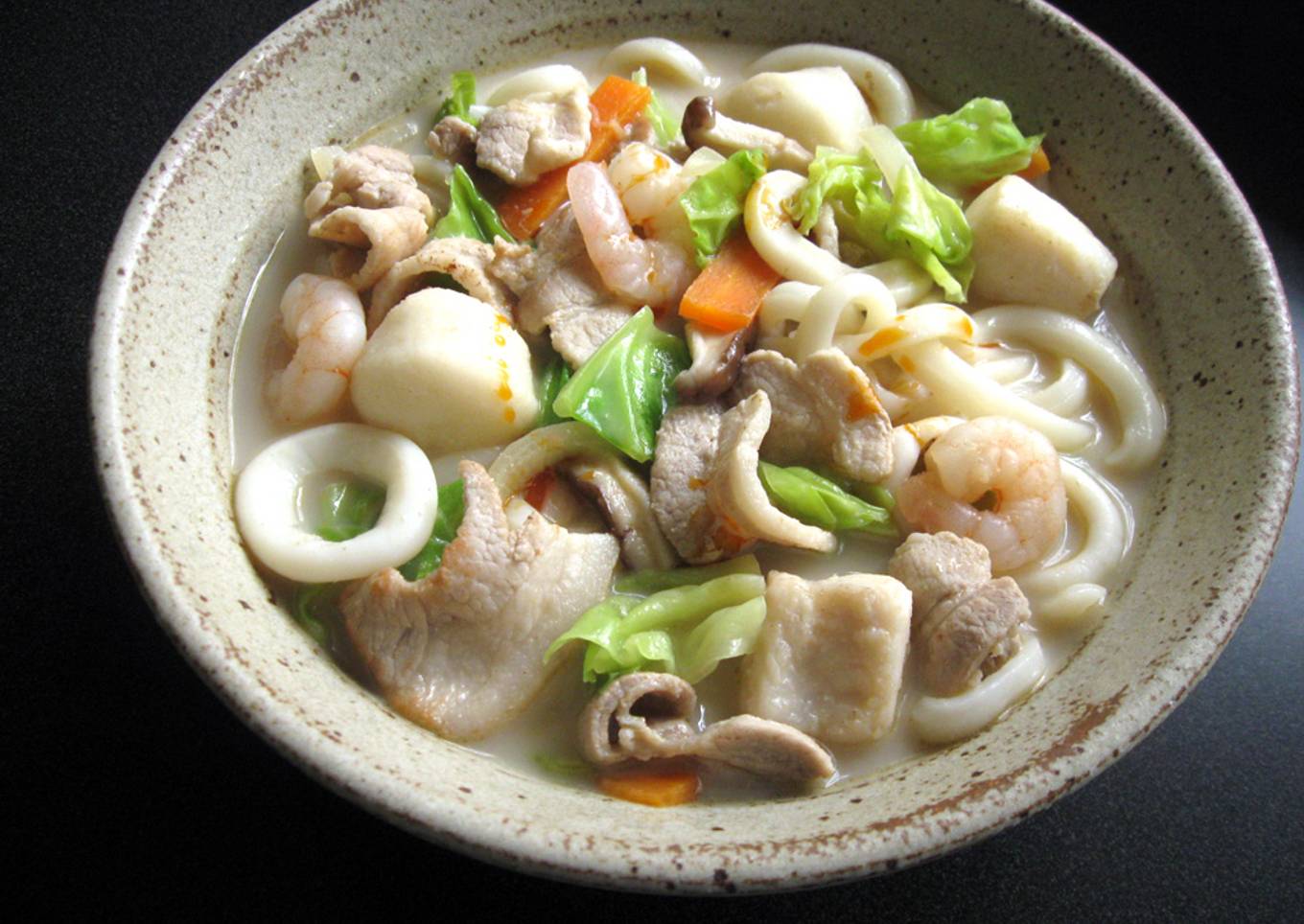 Pork & Seafood ‘Champon’ Udon Soup