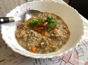 Gambar bubur lambuk daging