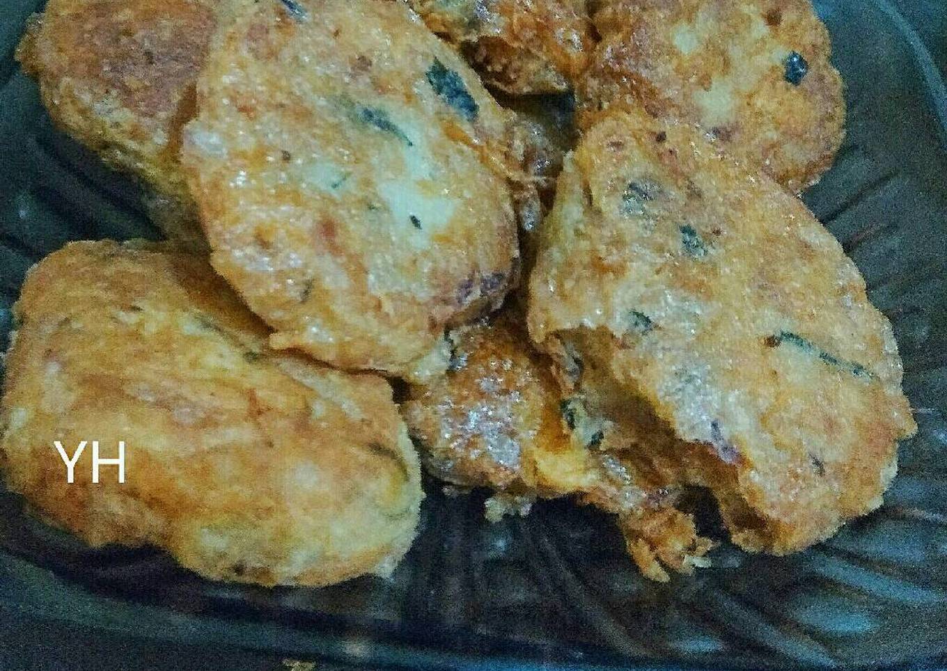 Perkedel kentang daging cincang
