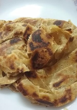 A picture of Malabar Parotta / Kerala lachha paratha 😊😊😊.