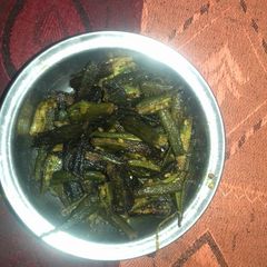 A picture of Bhindi fry.