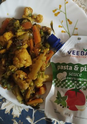 A picture of Mixed veg n paneer shahi.