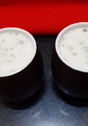 A picture of Basundi (Masala milk).