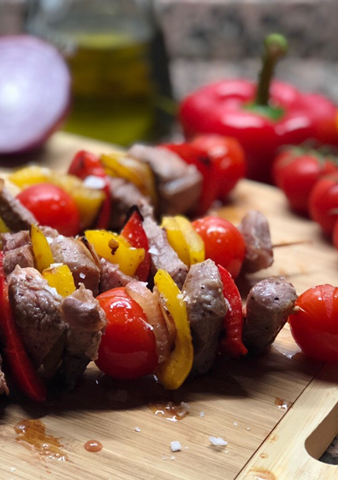 Una foto de Brochetas de ternera gallega