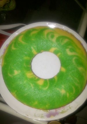 Foto resep Cake Zebra Pandan