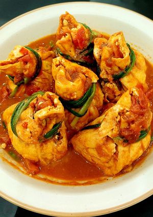 Hình của món Đậu sốt cà - phiên bản túi 3 gang.