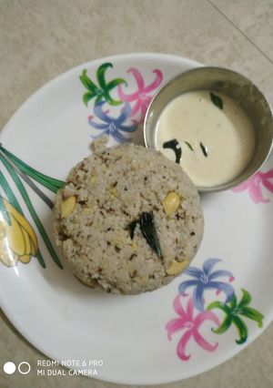 A picture of Varagu pongal/kodo millet pongal.