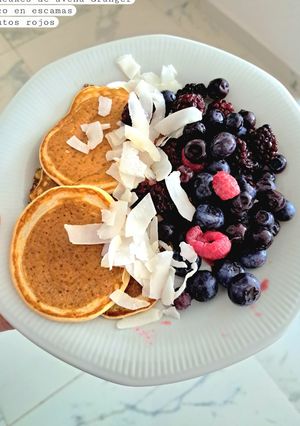 Una foto de Pancakes de avena