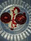Mini tarta de queso con mermelada de fresas naturales