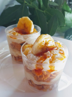 Una foto de Vasitos de Banana y Cereales Saludables