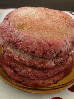 Una foto de Pan pita de remolacha- vegano