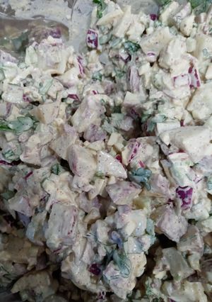 A picture of Potato salad.