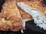 Milanesa de pescado a la marinera