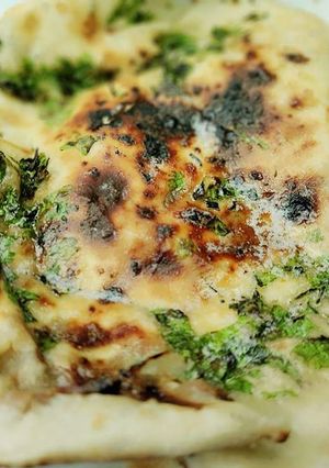 A picture of Stuffed aloo kulcha.