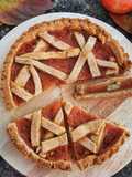 Crostata senza glutine con la confettura di cachi