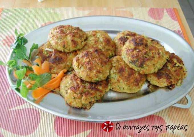 Kolokythokeftedes in the oven