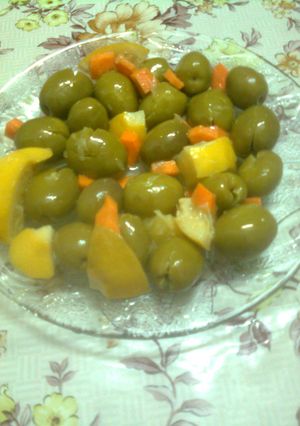 صورة لوصفة طريقة تخليل الزيتون الاخضر