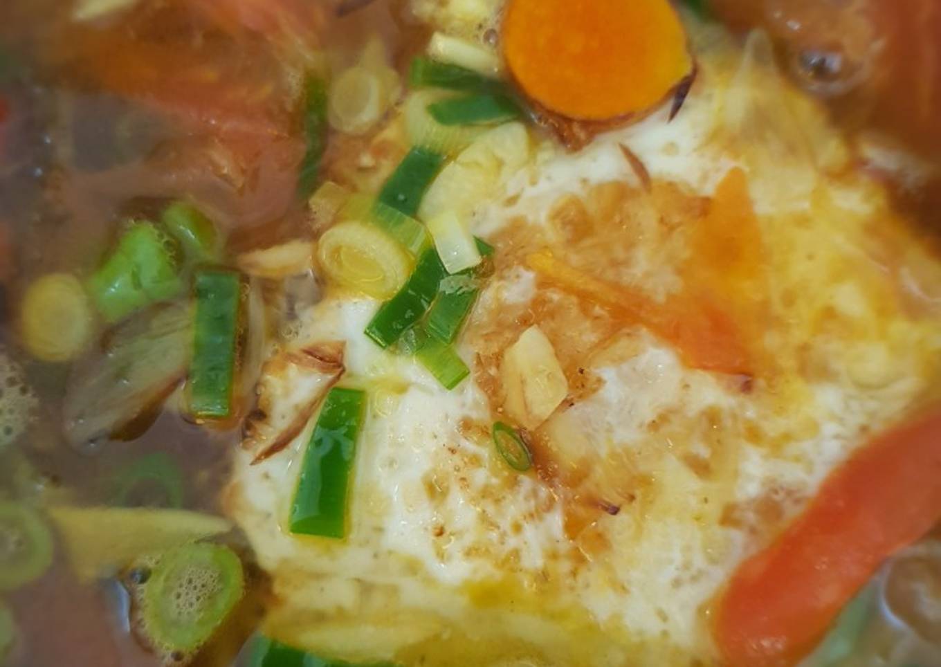 Soto telur cemplung simple