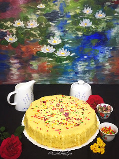 A picture of Burfee cake.