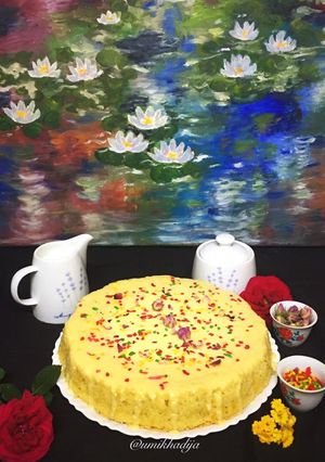 A picture of Burfee cake.