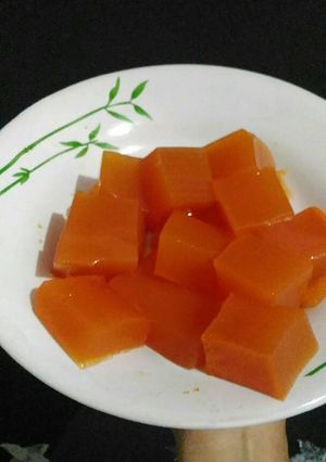 Foto resep Agar-agar pepaya simple 😊