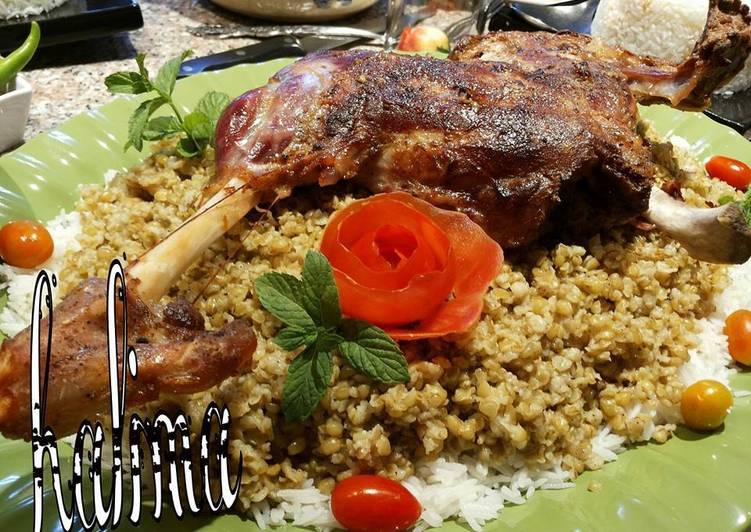 فخدة بالارز والفريك