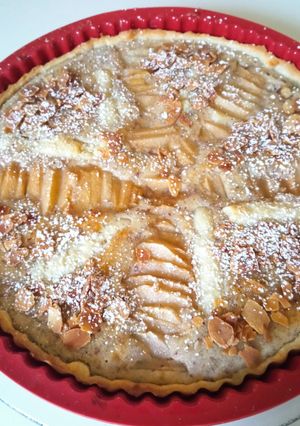 Une photo de Tarte poires amandine