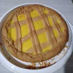 Foto di Crostata con crema pasticcera al limone