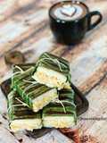 Lemper Ayam Bakar (Grilled Glutinous Rice with Seasoned Chicken Floss)