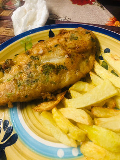 Una foto de Pescado Blanquillo Frito