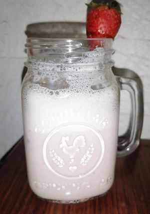 Una foto de Licuado de fresa 🍓