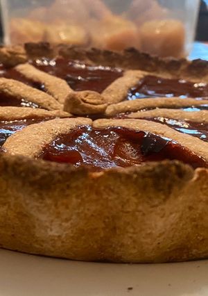 Una foto de Pastafrola de membrillo saludable