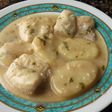 Merluza en salsa, y patatas