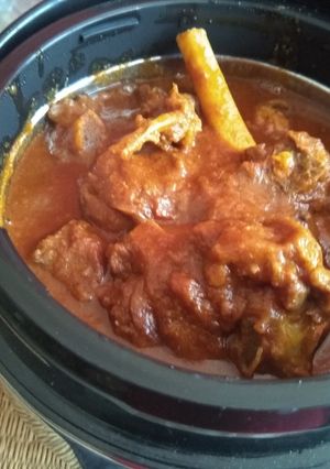 A picture of Kashmiri rogan josh.
