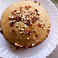 A picture of Vanilla Sponge Cake (without oven).