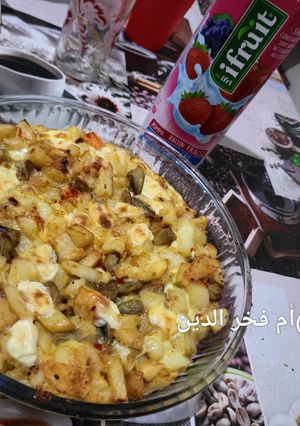 صورة لوصفة غراتان اسطوري بنكهة البصل المكرمل👌😋
