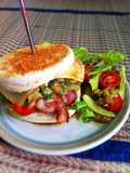 BLT English muffin natto