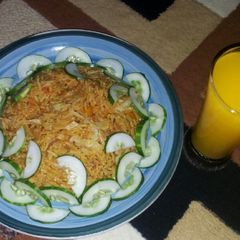 A picture of Jollof rice.