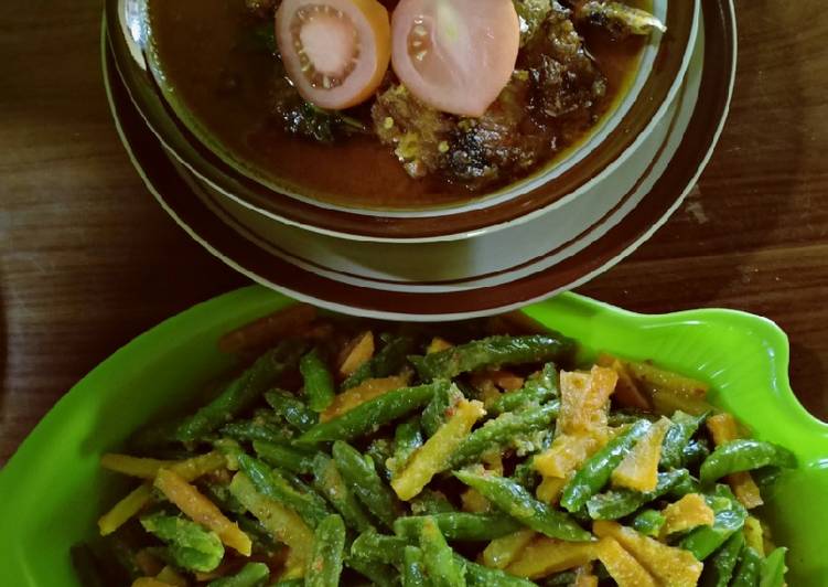 Tumis buncis bumbu kuning