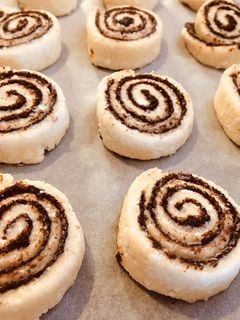 Túrós kakaós csiga recept fotója