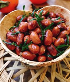 đậu phộng rang muối lá chanh