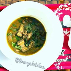 A picture of Assorted meat peppersoup.