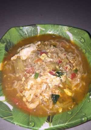 Foto resep Mie kuah pedas
