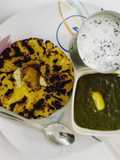 Palak Saag & Makki ki Roti, Chaas