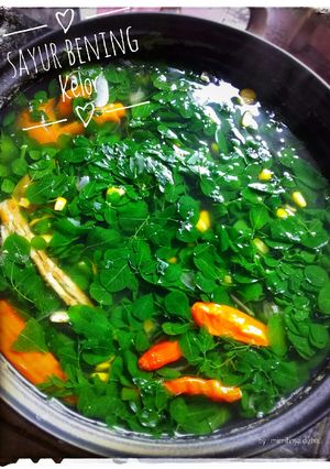 Foto resep Sayur bening daun kelor