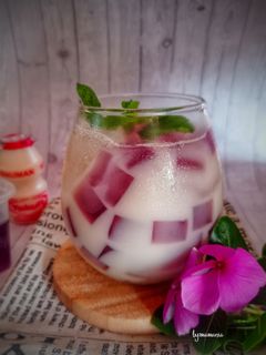 Foto resep Es Jelly Yakult